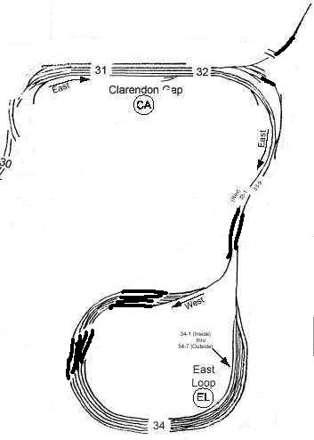 Trackplan of Clarendon Gap