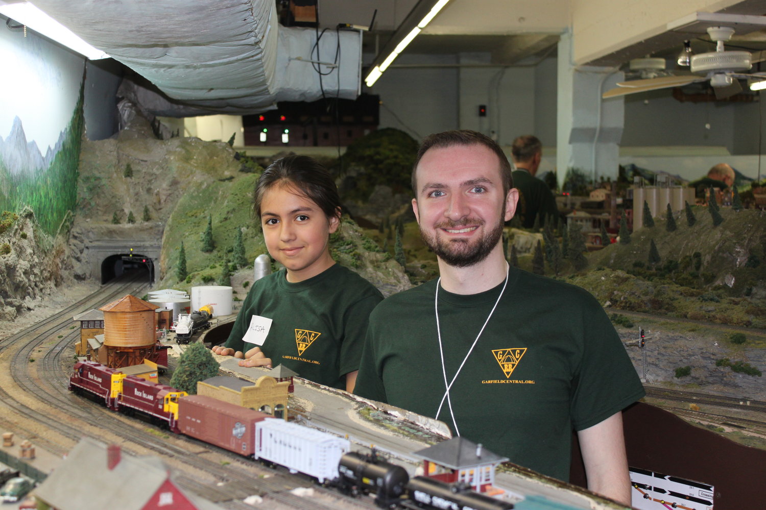 Youth program participant and their train buddy